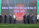 Tổng cục trưởng Nguyễn Trùng Khánh dự lễ khai trương Du lịch Ba Vì năm 2022 “Trải nghiệm xanh, an toàn”